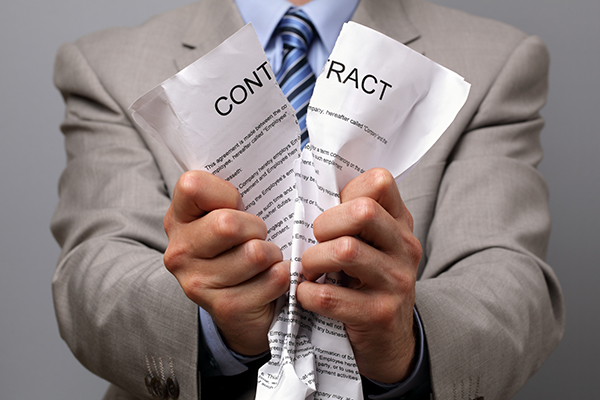 Ripped up contract