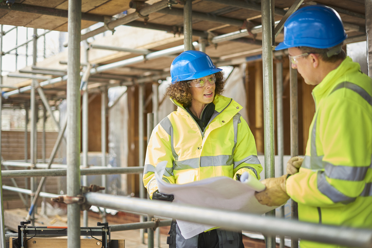 construction site meeting